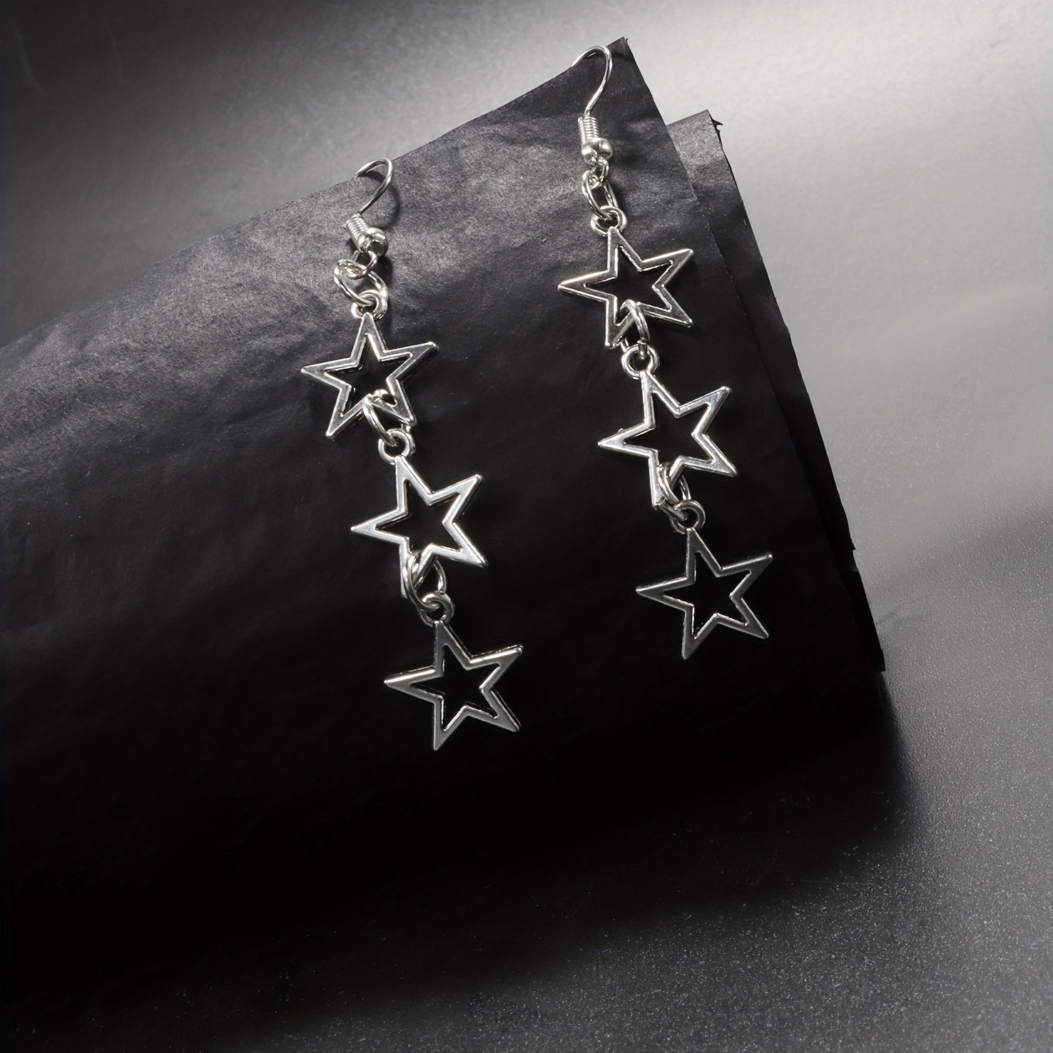 Minimalist Star Tassel Earrings Holiday Birthday Gift For Girls