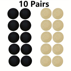 10 Pairs Stick On Nipple Covers Anti-convex Pasties Women's Lingerie