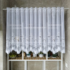 Floral Lace Curtain Valance for Kitchen Bathroom