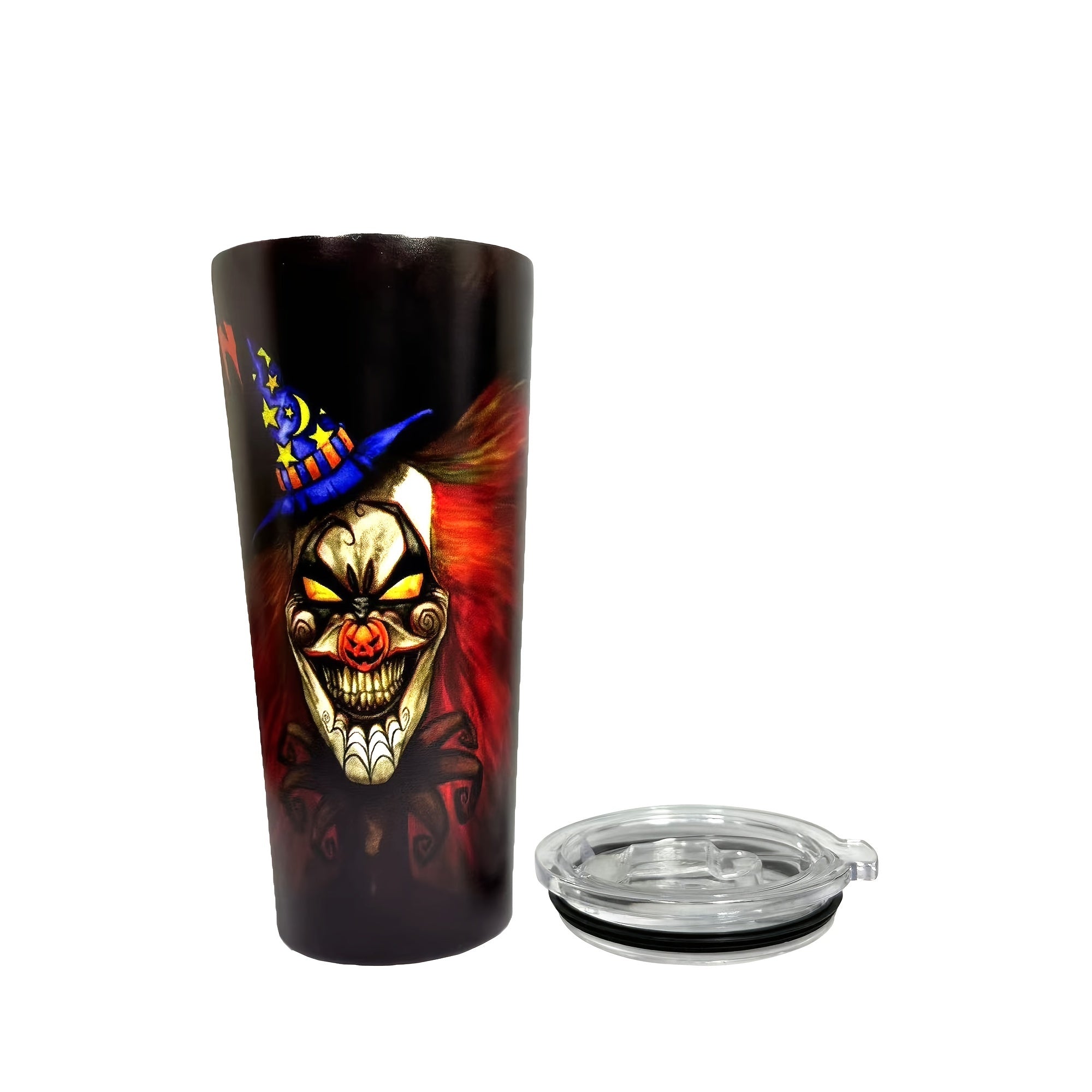 Halloween Tumbler With Lid 650ml 22oz Stainless Steel Thermal Water Cup