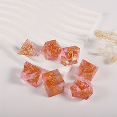 2pcs DIY Crystal Epoxy Resin Mold Dice Silicone Mold Game Lover Party