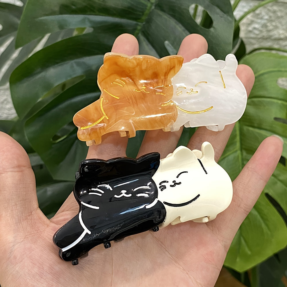 Colorful Cat Hair Claw Clip for Women Hair Accessories
