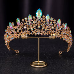 Baroque Rhinestone Crown Hairband Headband Princess Tiara