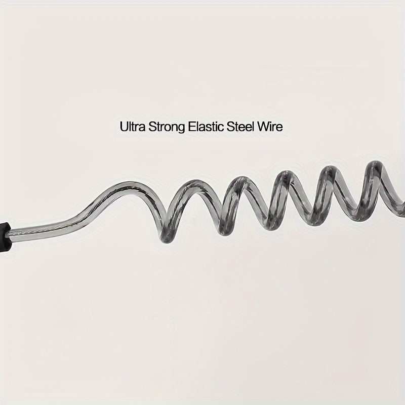 Multifunctional Magnet Keychain Spring Rope Telescopic Keyring