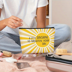 Sunshine Polyester Makeup Bag - Inspirational Gift