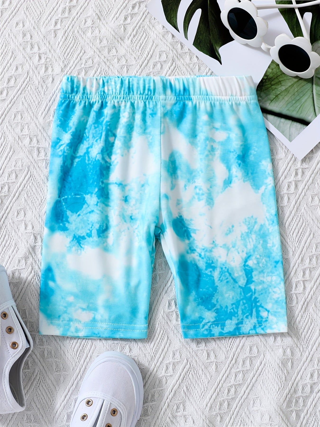 Kid Girl's Bow Graphic Cropped Leggings
