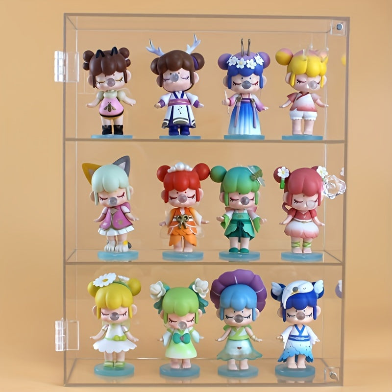 Acrylic Display Cabinet with Handle for Models and Cosmetics