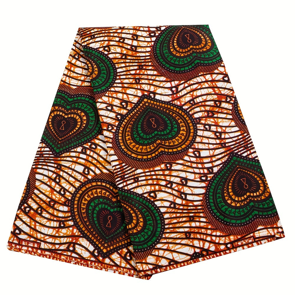 African Ethnic Wax Dye Printing Fabric Full Polyester Double Sided Print Cloth