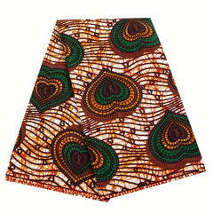 African Ethnic Wax Dye Printing Fabric Full Polyester Double Sided Print Cloth
