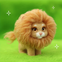 Cartoon Lion Punch Needle Starter Kit DIY Embroidery Yarn Punch H