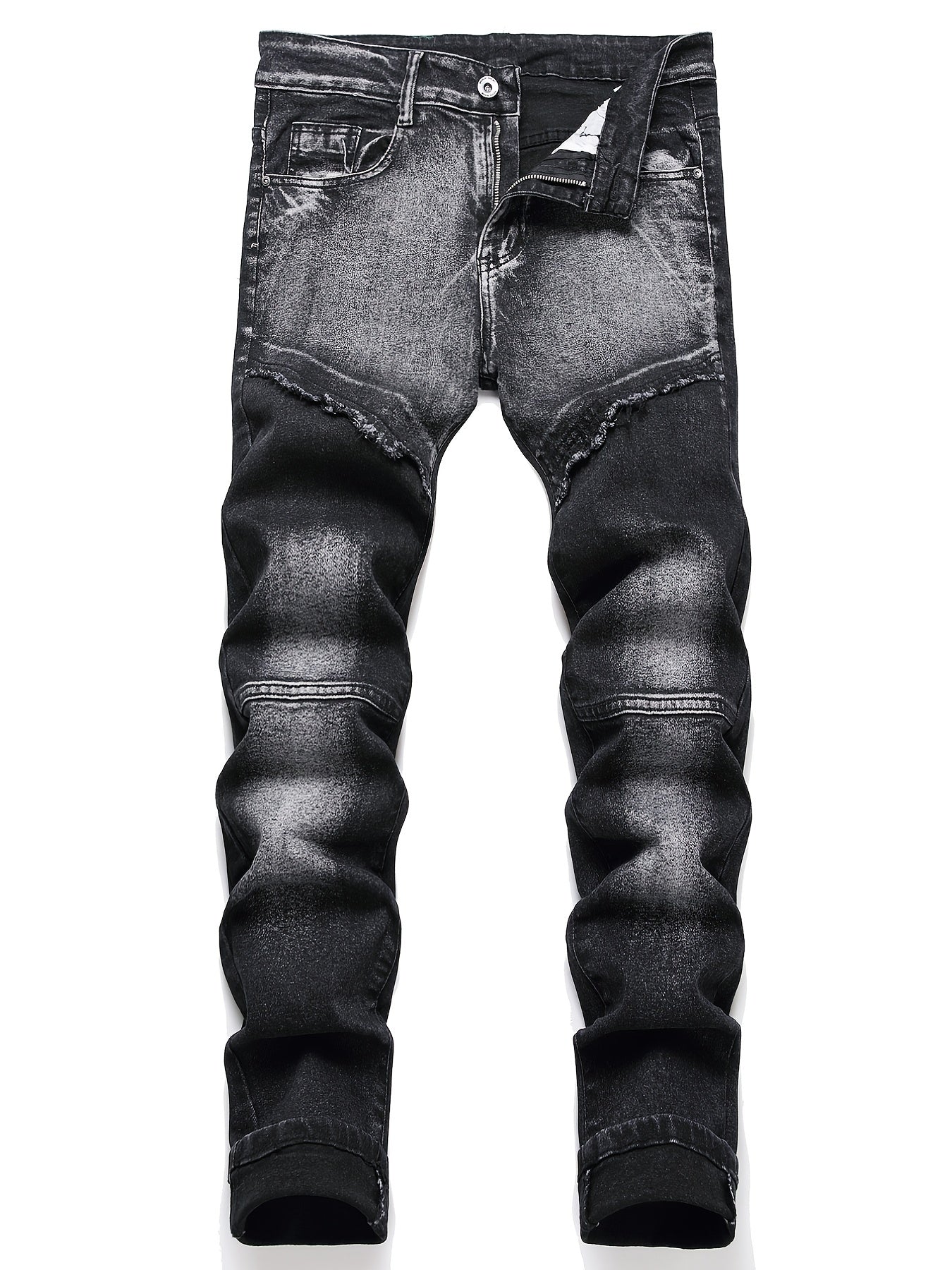 Men's Street Style Stretch Denim Pants for Spring Summer