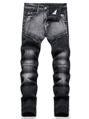 Men's Street Style Stretch Denim Pants for Spring Summer