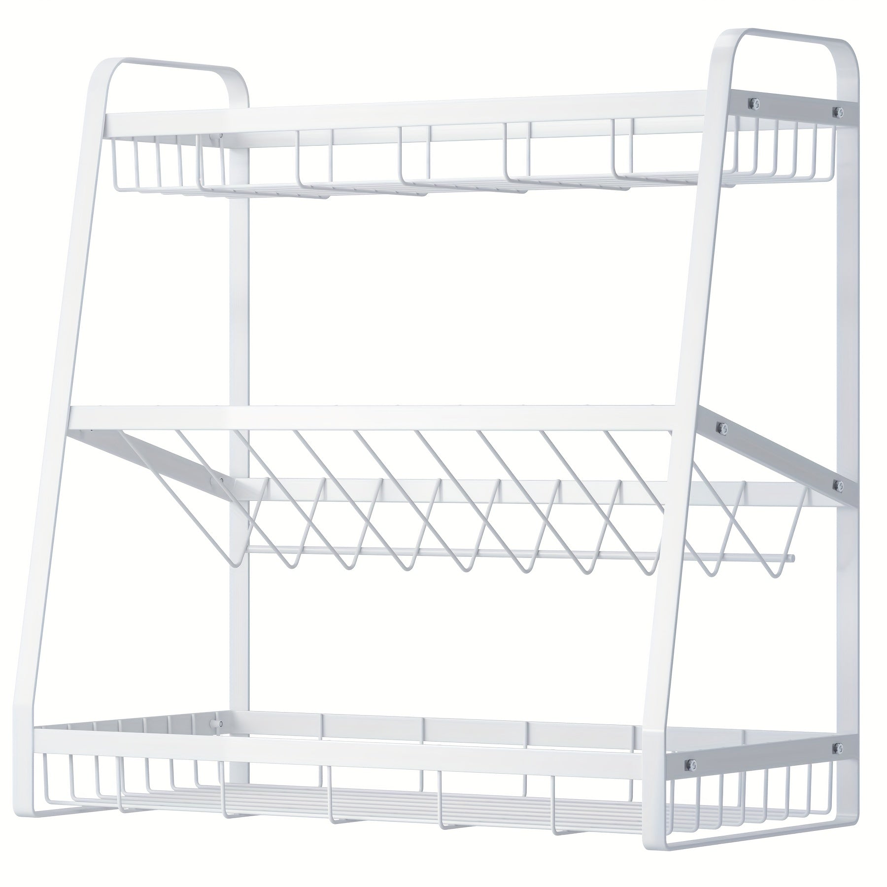1pc Countertop Seasoning Storage Rack Home Kitchen Accessory