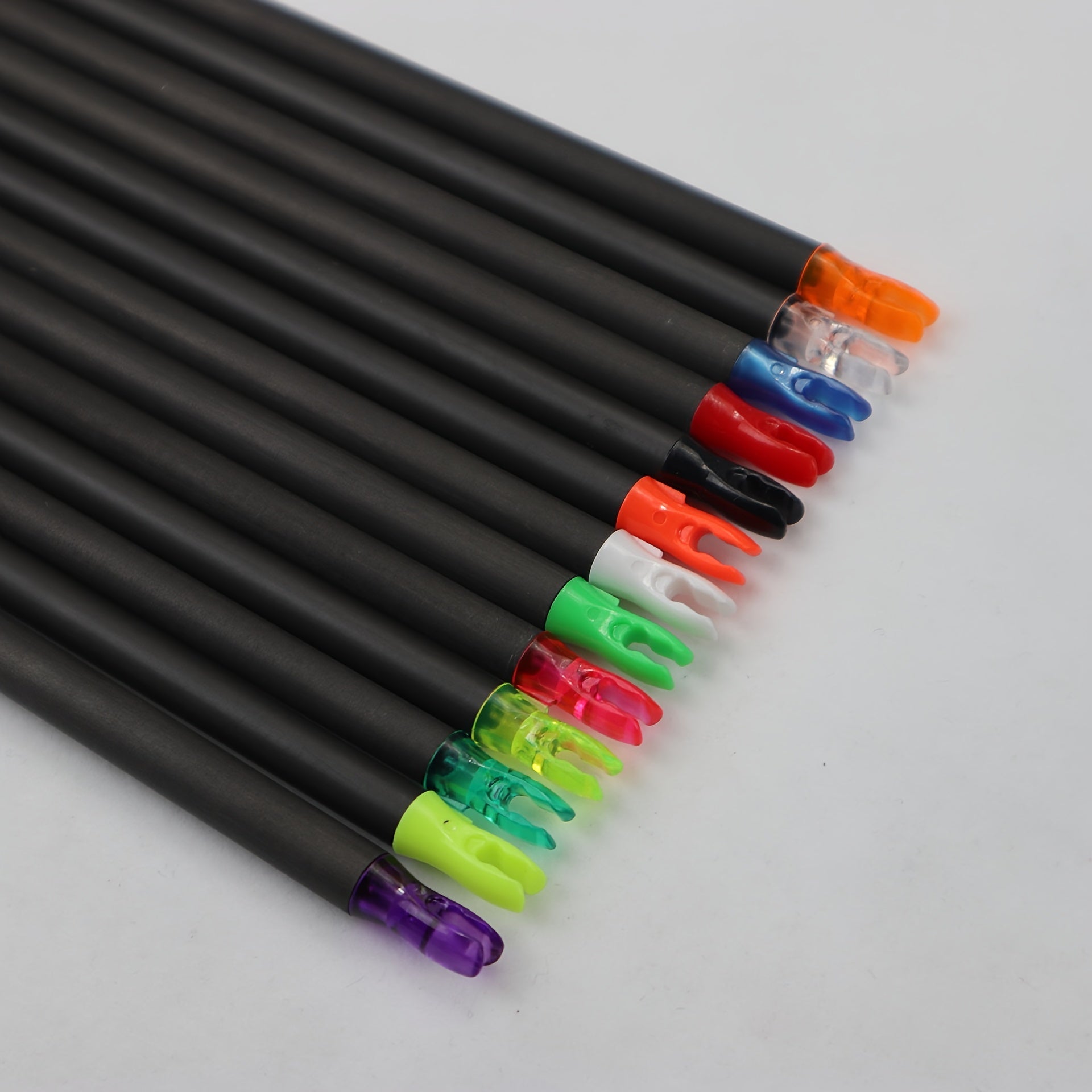 6pcs Archery Arrows with Plastic Insert Tail Nocks