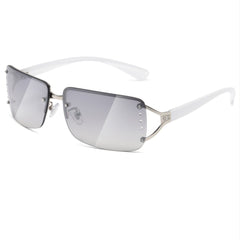 Y2K Sunglasses Women Rimless Rectangle Sun Glasses Shades