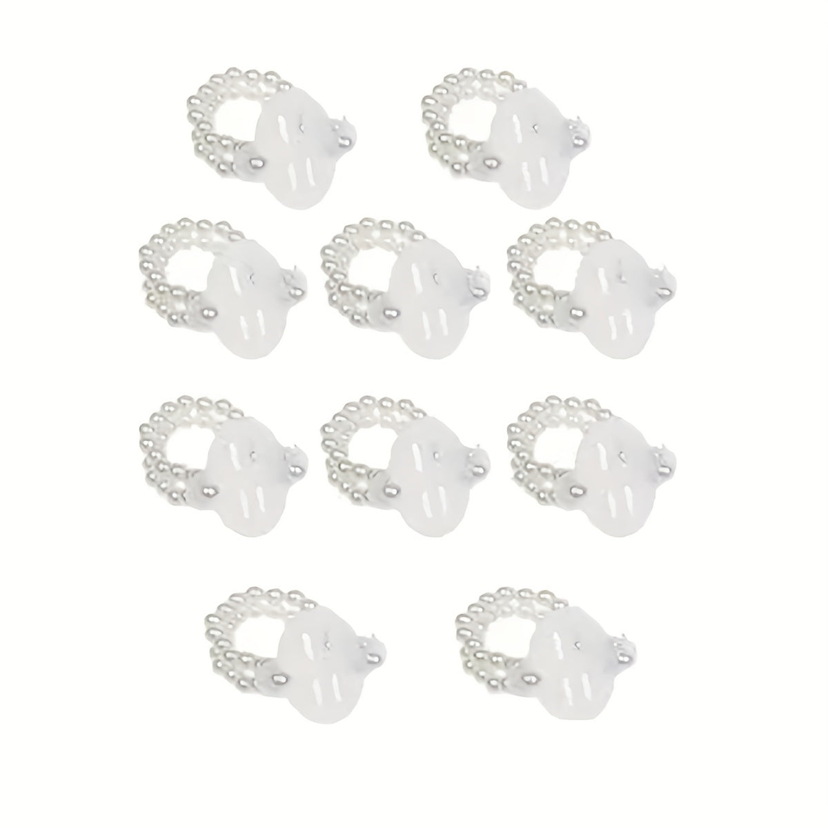 10pcs Faux Pearl Bracelet Set for Bride & Bridesmaids