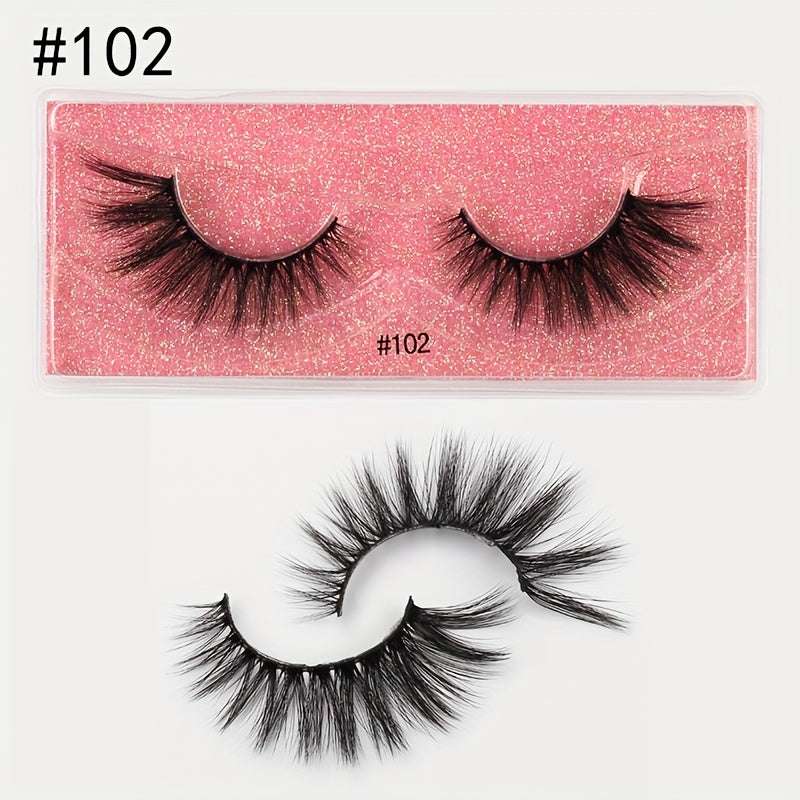 Natural Effect Faux Mink Hair False Eyelashes