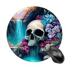 Leafy Skull Gaming Mouse Pad Waterproof and Comfortable