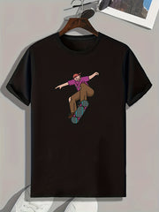 Boy Print Men's Graphic T shirt Casual Comfy Tees For Summer
