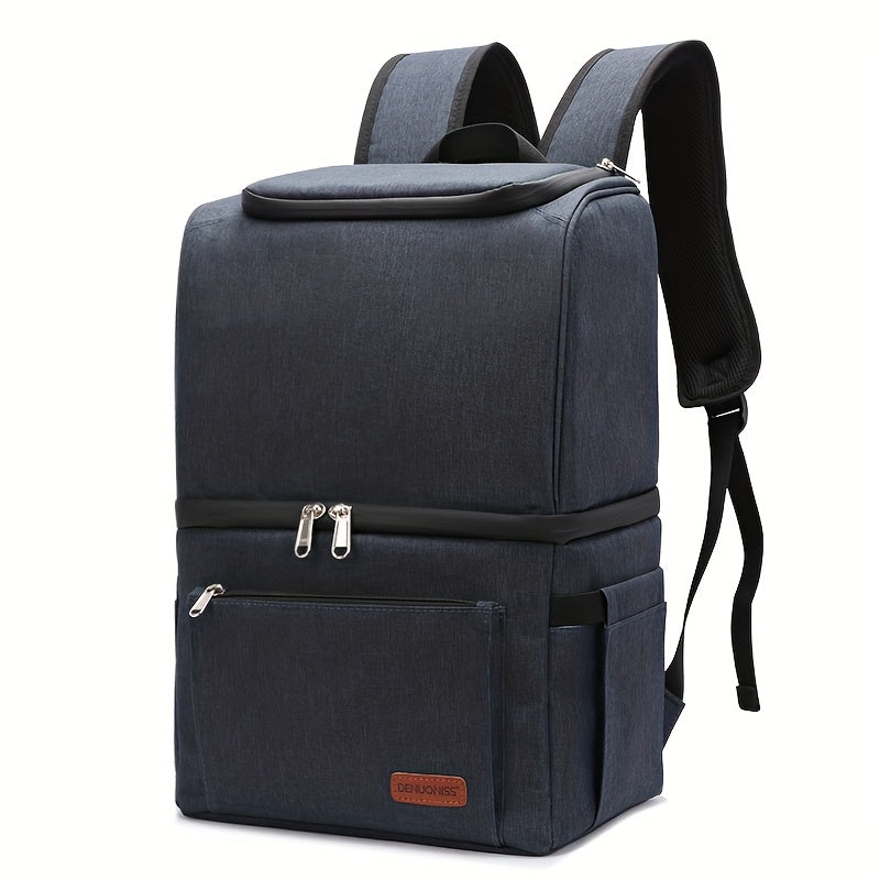 Portable Backpack with Thermal Insulation for Cold Beverages