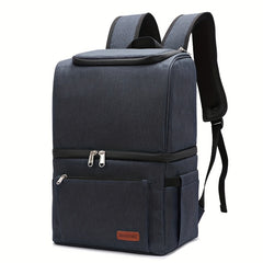 Portable Backpack with Thermal Insulation for Cold Beverages