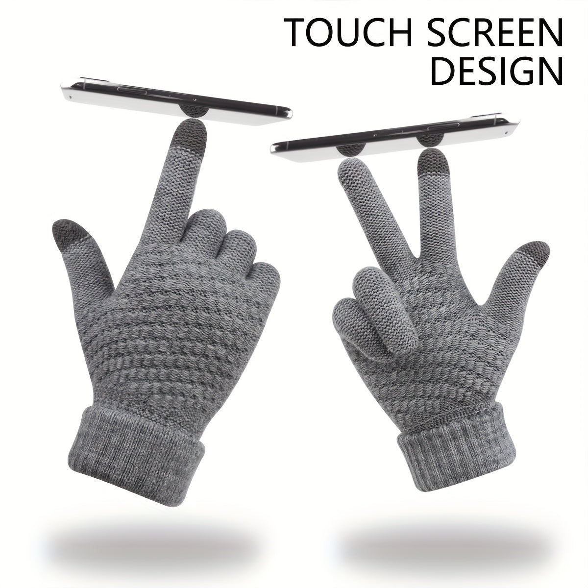 Winter Warm Touchscreen Full Finger Gloves For Outdoor Activities
