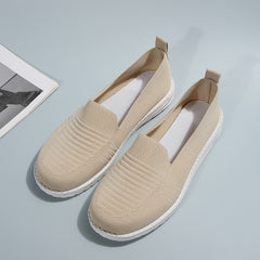 Women's Breathable Slip-On Walking Shoes Lightweight Flats