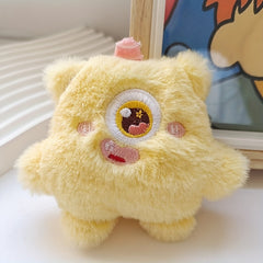 Plush Monster Brooch for Girls - One-eyed and Three-eyed Options