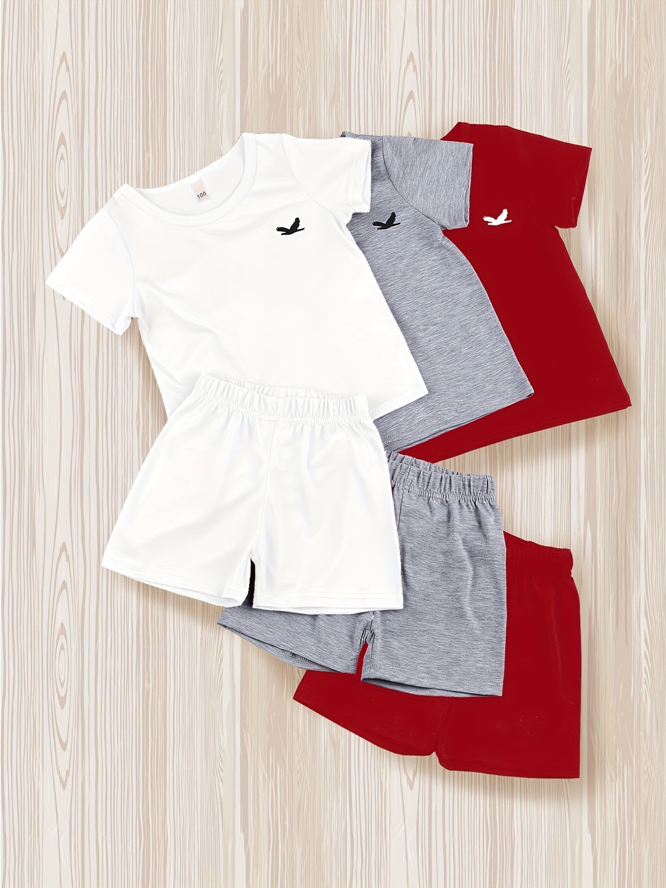 Boys Outfit Shorts & T shirt Crew Neck Summer Kids Clothes