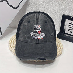 MAMA Flag Baseball Cap Vintage Washed Distressed Dad Hat