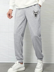 Skull Print Men's Sports Trousers Casual Joggers Pants
