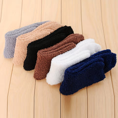Winter Coral Fleece Floor Socks US7.5-9.5