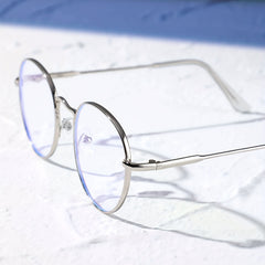 Minimalist Round Frame Clear Lens Glasses