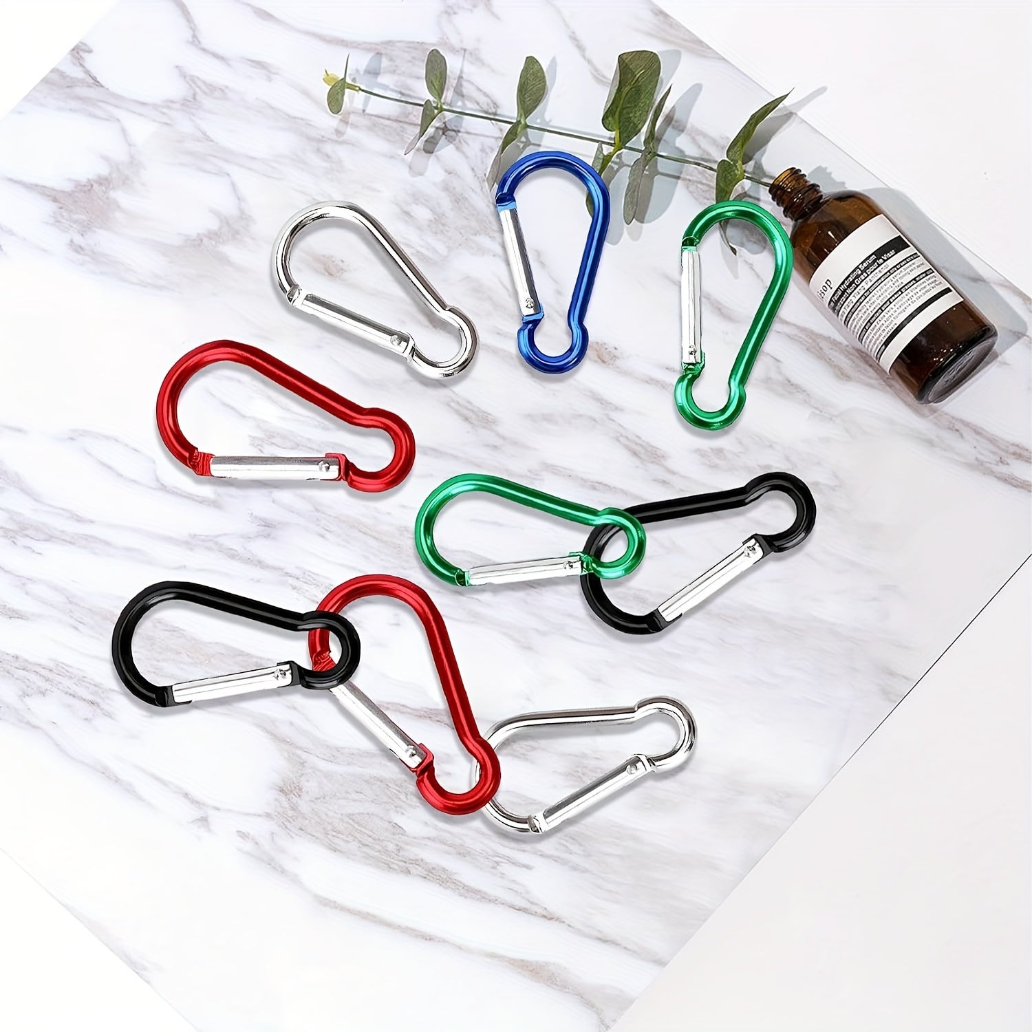 12pcs Gourd Metal Buckle Aluminum Hanging Buckle for Camping Hiking