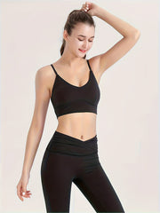 Cross Waist Yoga Leggings High Stretch Tight Pants