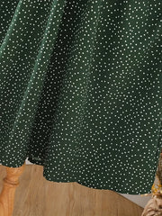 Girls Polka Dot Long Sleeve Dress for Fall Spring