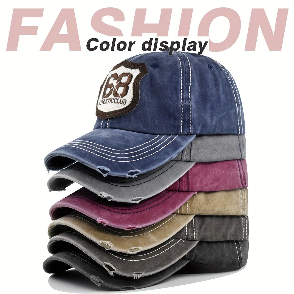 Vintage Distressed Dad Hat Embroidery Patch Baseball Cap