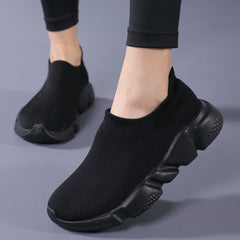 Breathable Chunky Sneakers Women Anti Slip Knit Mesh Comfortable Running