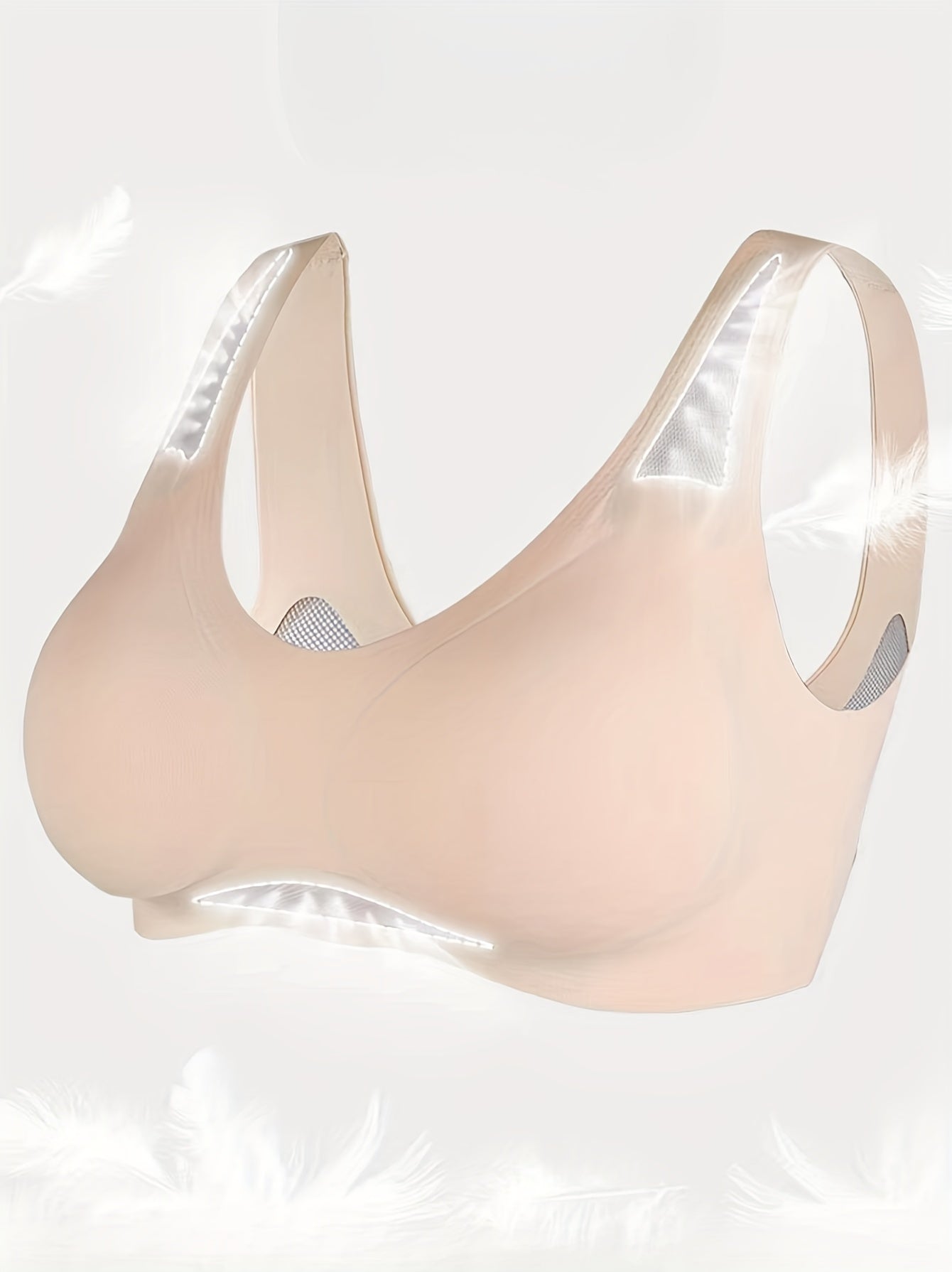 Mesh Wireless Bra Push Up Intimates Comfy Breathable Women's Lingerie
