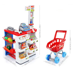 Goujiajia Supermarket Cart Toy Set for Kids