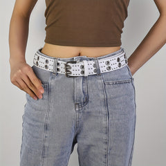 Rivet Wide Waist Belts Hip Hop Pants Jeans Belts Unisex
