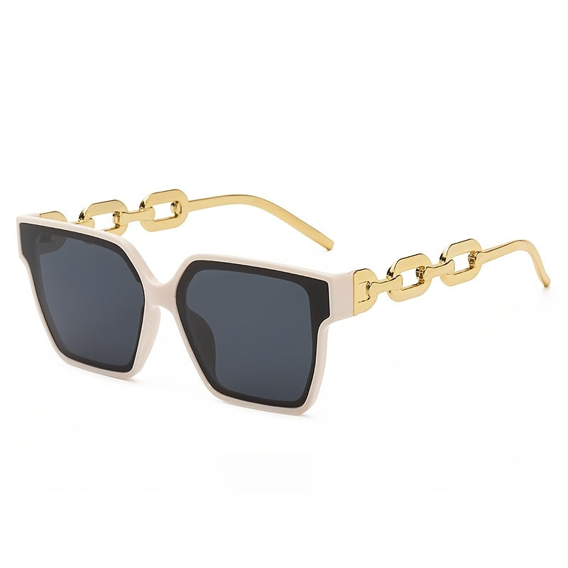 Vintage Oversized Square Sunglasses Women Sun Protection Lenses