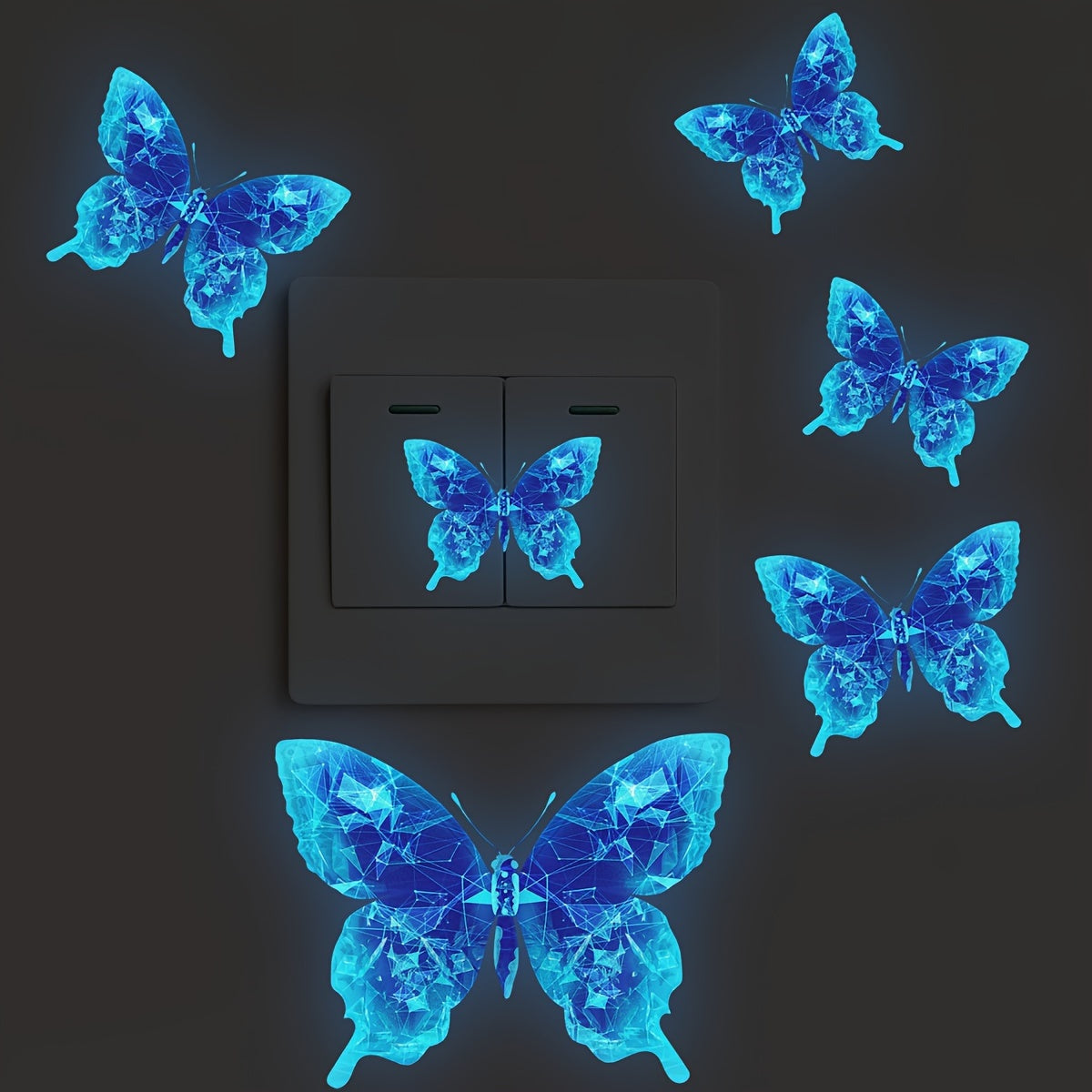 Luminous Butterfly Wall Sticker For Bedroom Switch