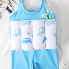 Cartoon One Piece Swimsuit Professional Floating Sports Swimwear