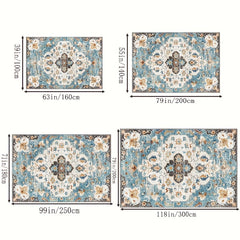 Bohemian Area Rug Washable Anti-Skid Carpet