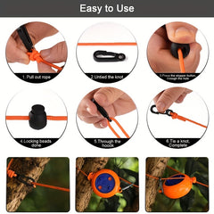 Portable Clothes Drying Line for Camping and Travel