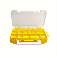 Double Sided Tool Storage Box with Grids and Handles