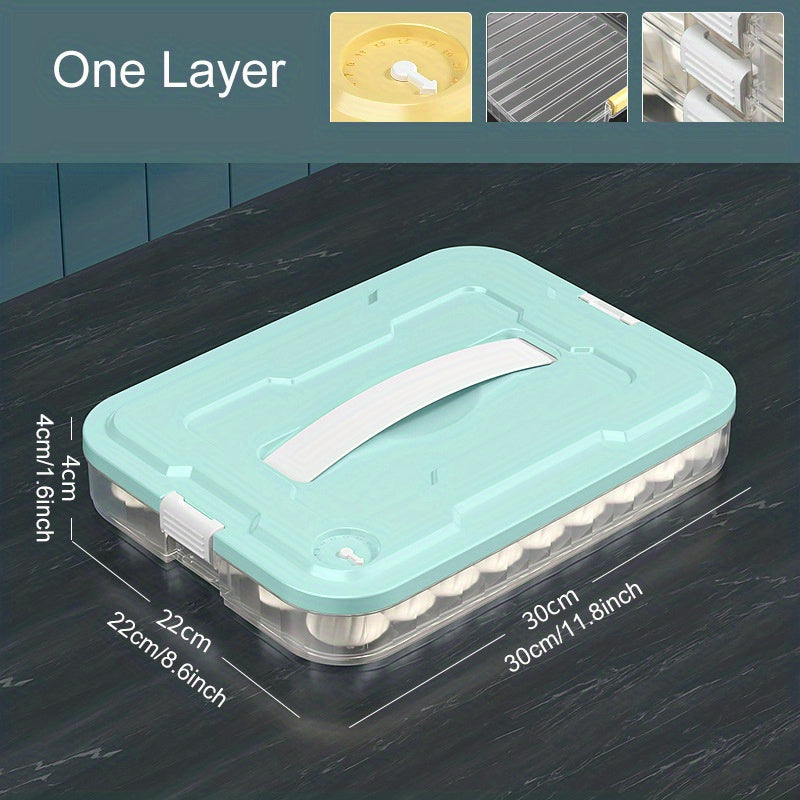 Large Capacity Refrigerator Storage Box Portable Egg Box Non Stick Bottom