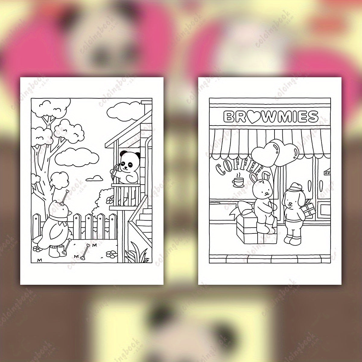 Deluxe Betty and Friends Coloring Book for Adults - 22 Thickened Pages