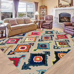 Fluffy Moroccan Carpet Floor Mat Soft Non Slip Area Rugs Living Room Bedroom